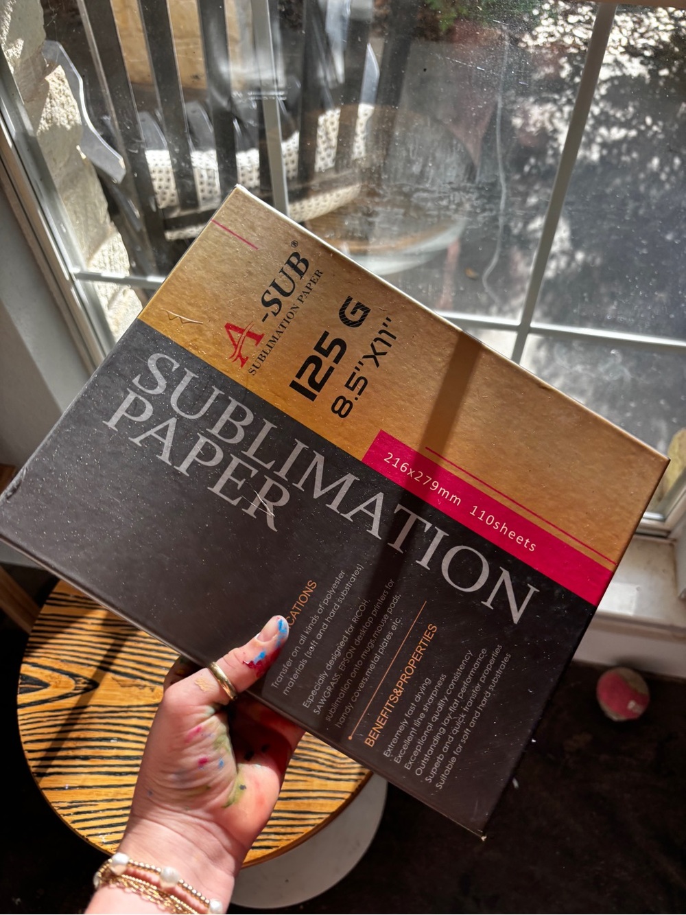 125G Sublimation Paper (8.5" x 11") - Gold/Black